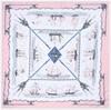 POBING 100% Silk Scarf Women Large Shawls Spain Warship Print Stoles Square Bandana Hijab Luxury Kerchief Female Foulards 130CM