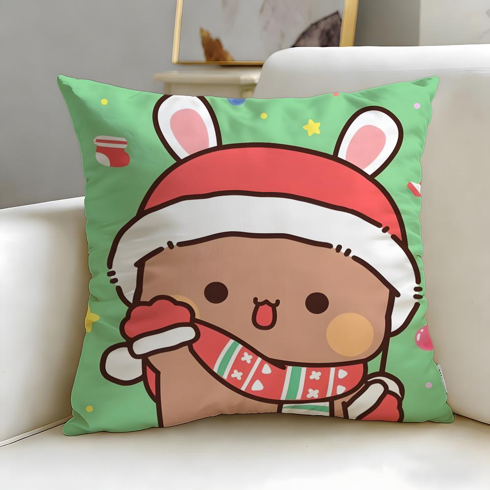 popular cartoon yier bubu Cushion Cover Soft  EasyWash Pillow Case  Versatile for Couch Bed Travel and Office