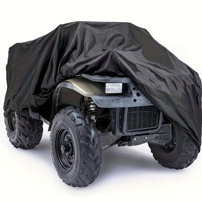 ATV Windproof Protective Cover, Heavy-Duty Outdoor Design, Fits Honda Yamaha Polaris Kawasaki Four-Wheel Models
