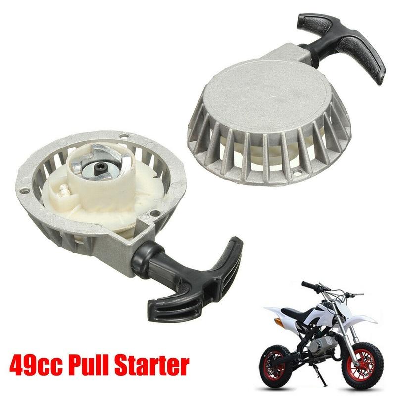 AA92-Pull Start Recoil Starter For 49CC Mini Moto Pocket Dirt Pit Bike ATV Aluminum
