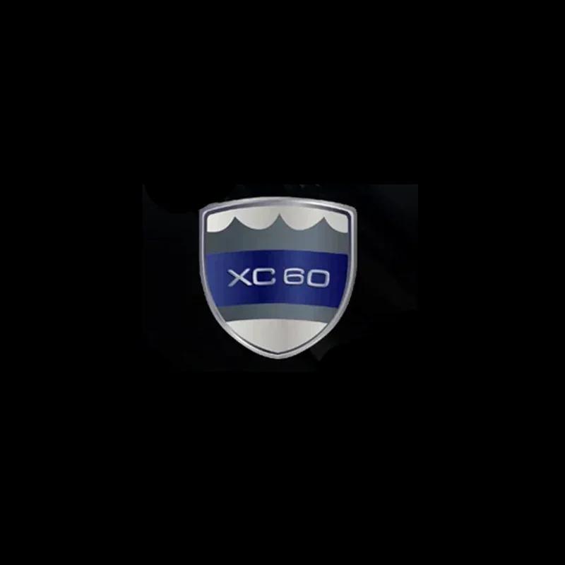 2Pcs LED R Design Logo Emblem Car Door Welcome Lights Laser Projector Lamp for Volvo XC40 XC90 XC60 S90 S60 S80 S80L V40 V90 V60