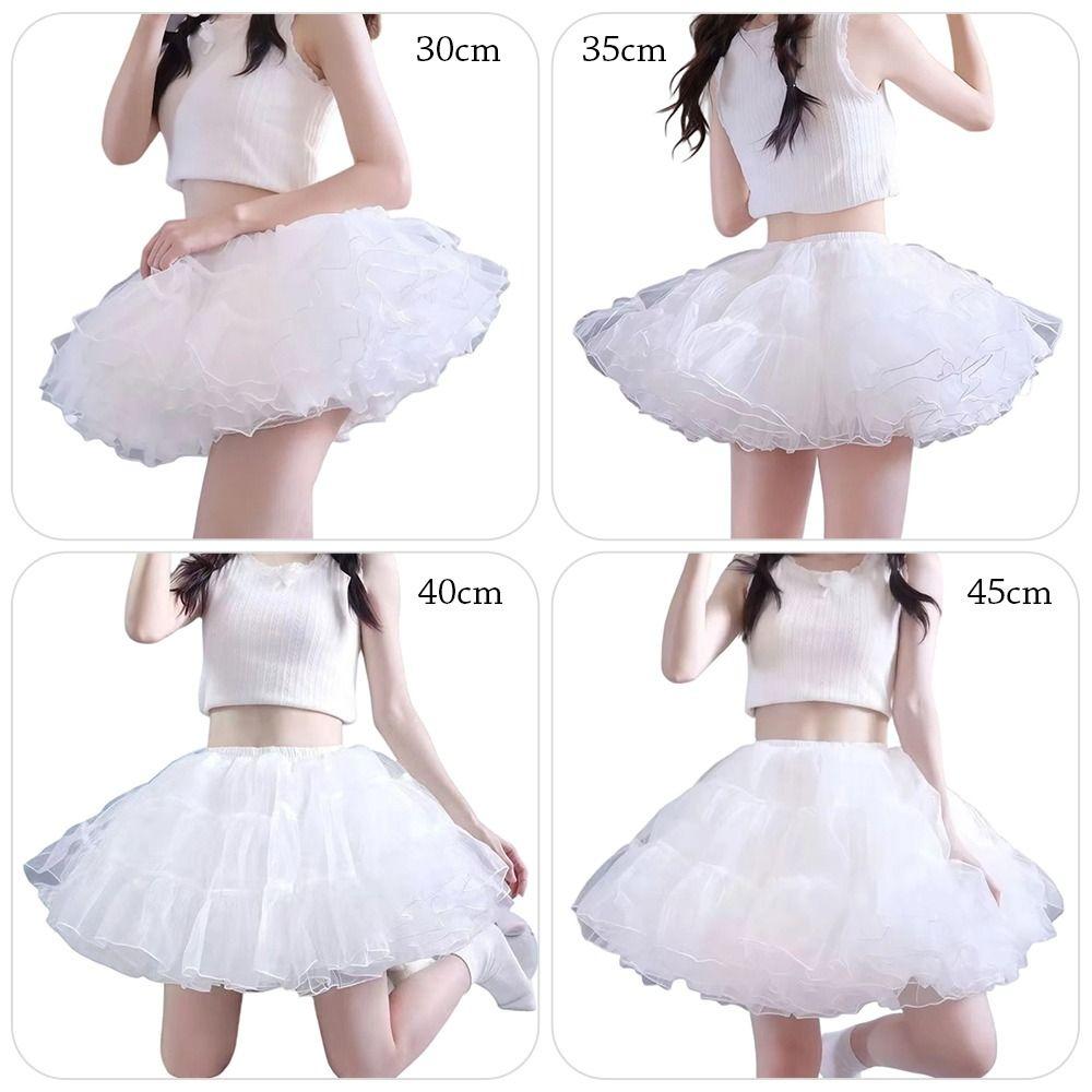 Mode Lolita Jupon Sans Cerceau Soucoupe Volante Robe de Bal Jupons Respirant Cosplay Jupe Crinoline Femmes Filles