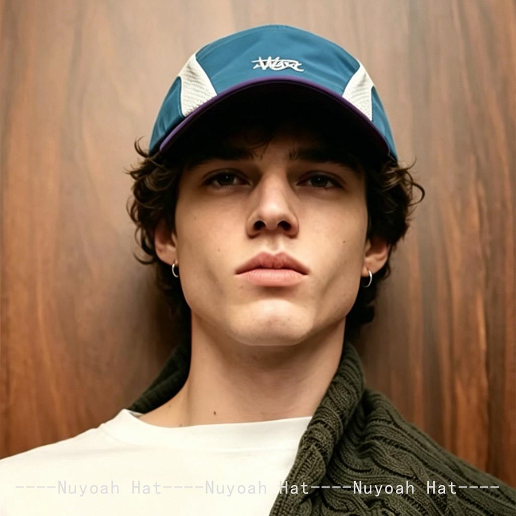 New Men Women Color Block Quick-dry Embroidered Letters Baseball Hats Sunshade Outdoor Versatile Peaked Caps Ins Fashion Sports