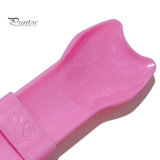Happy Spoon Cat Easy Cleaning Thumb Press Treat Feeder with Hanging Hole Waste-free Hygienic Squeeze Spoon for Pets