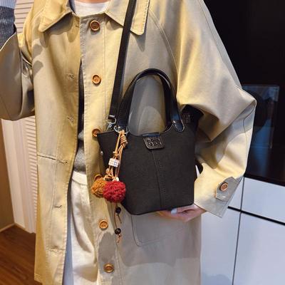 Niche Suede Frosted Handbag: Women's 2025 One-Shoulder & Crossbody Bag
