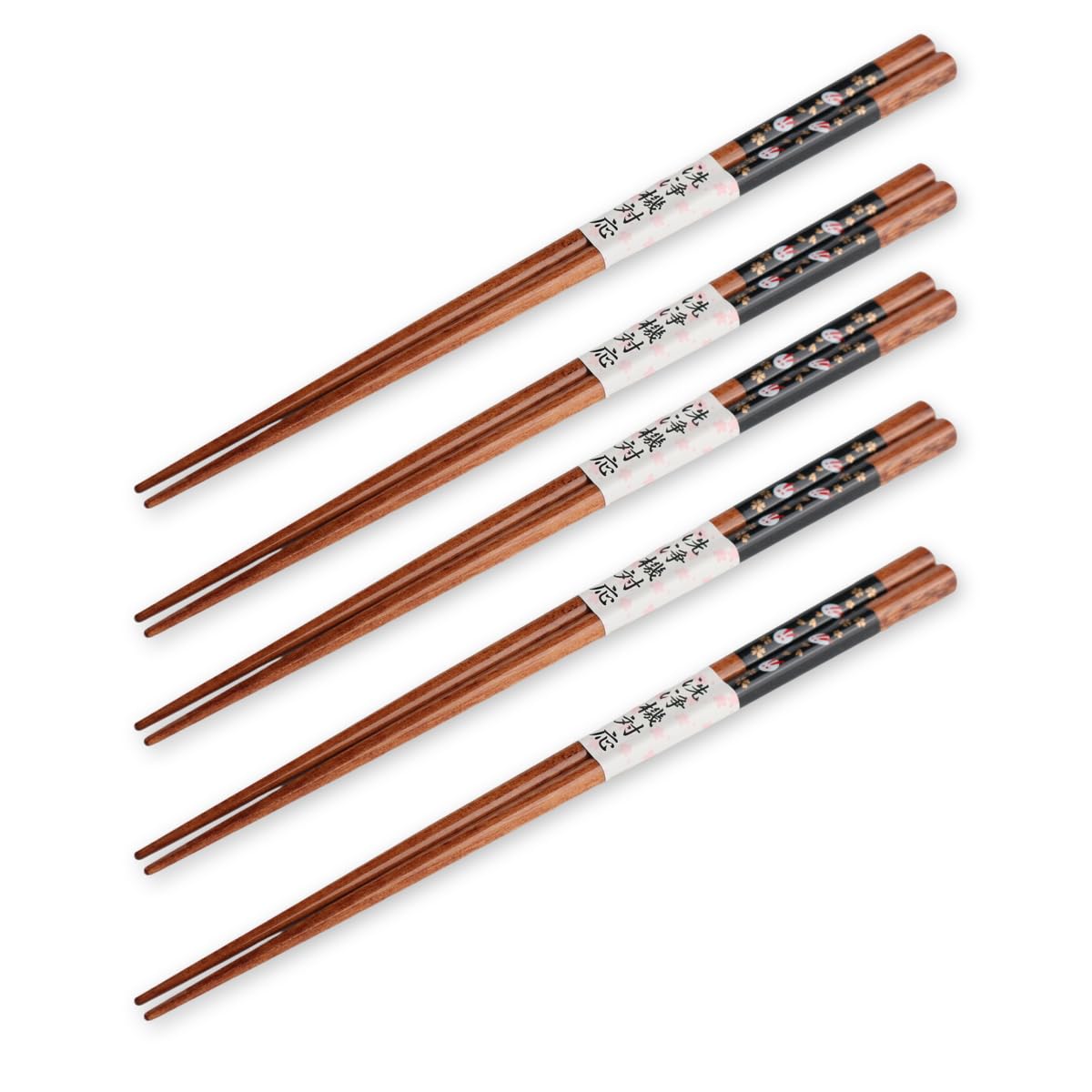 

Wooden Black Rabbit Set of 23cm J-kitchens Dishwasher-Safe Chopsticks, Design, 5, чёрный