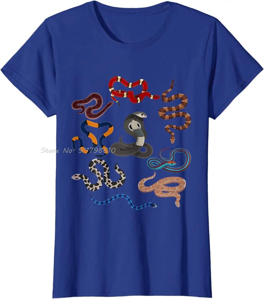 Snake Animal Wildlife Reptile Gift Fashion Oversized T-shirt O-Neck Summer Cotton Tshirt Casual Unisex Tops Tees Men's Clothing