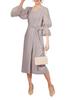 Hanmall Gray Puff Formal Long Suitable for Women In Their and Graduation LON718 Dress, Wedding, Business, Chiffon, Sleeve, Dress, Sleeve, A-Line, 20s,