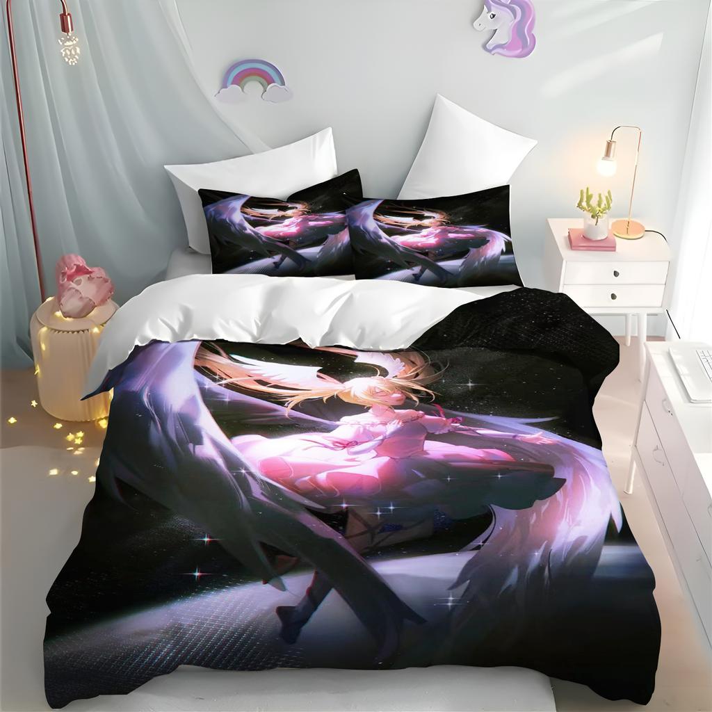 Cartoon Shugo Chara Anime Print Bedding Set Boys Girls Twin Queen King Size Duvet Cover Pillowcase Bed boys Adults Home Textile