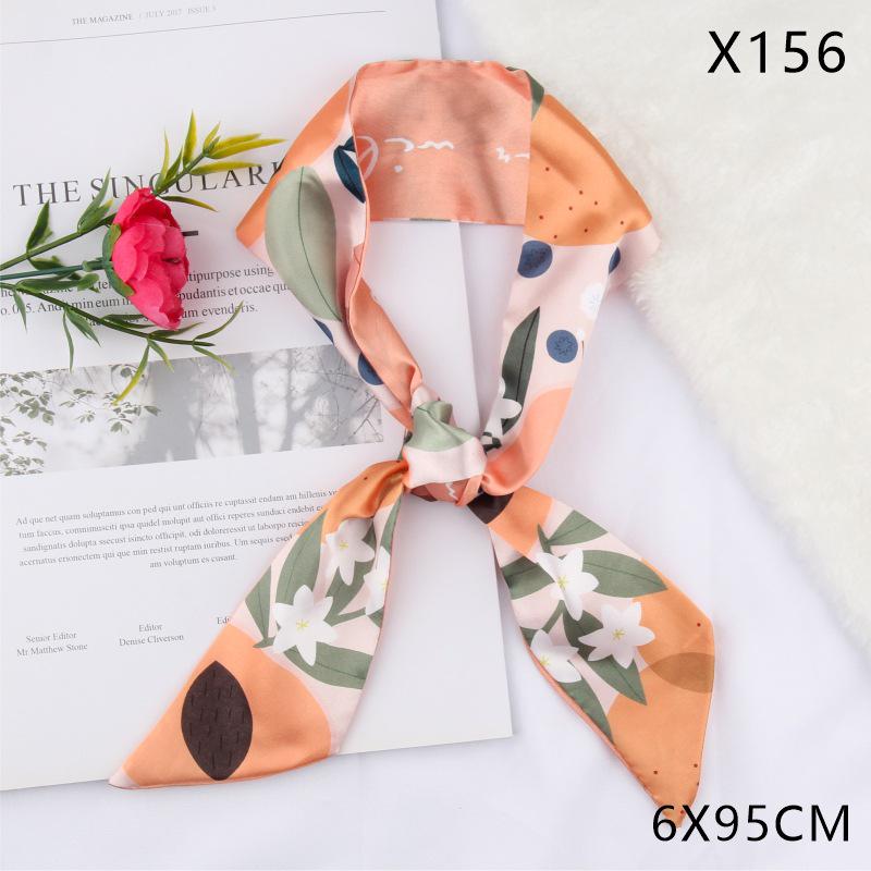 Versatile Vintage Silk Scarf: Hair Tie, Headband, Bag Accessory