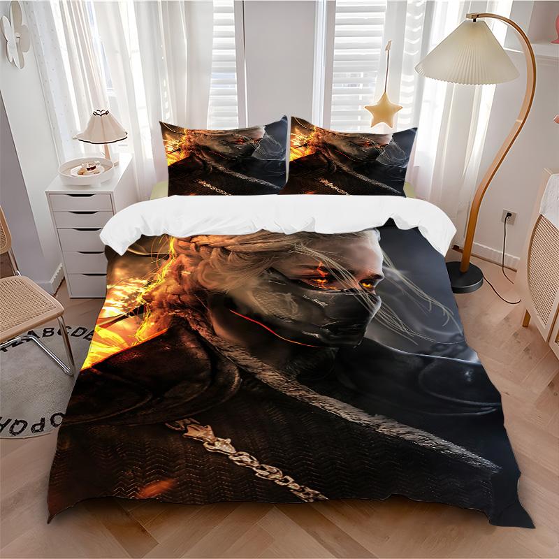 Dark Warrior Bedding 3 Piece Set Hd Print Duvet Cover Pillowcases For Teens Adult Bedroom Decoration Christmas Gift C9211361