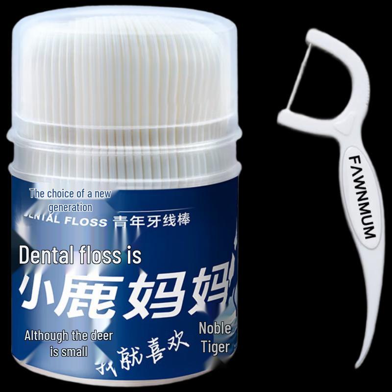 Deer Mother Noble Tiger Disposable Dental Floss Sticks, 500 Count