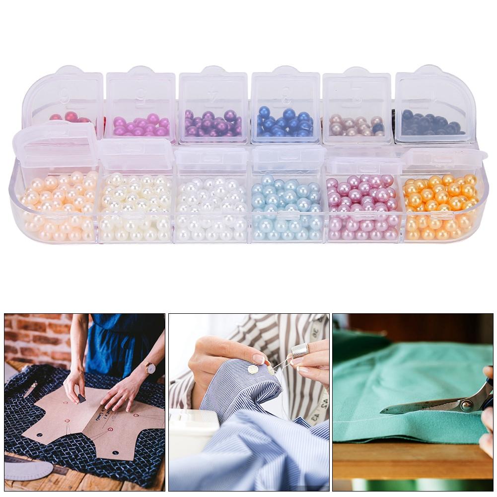 Round Shape Faux Pearl Beads No Hole Artificial ABS Beads Clothing Jewelry DIY AccessoriesType 3