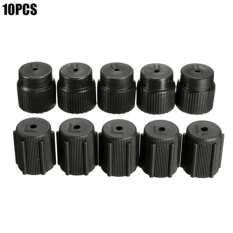 10Pcs/Set R134a Cap A/C Cap 13mm And 16mm Car Air Conditioning Service AC System Charging Port Caps Low Side And High Side