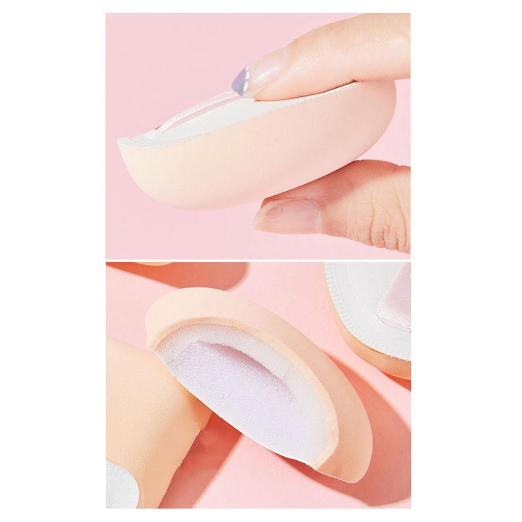 Powder Puff Soft Sponge Skin Friendly Prevents Snagging Face Makeup Puff for Salon Home Travel 3Pcs