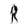 Puma Clean Sweat Suit Logo Print Stand Collar Zip Top Jogger Pants Casual Sports Set Men sweat suit Black 681268-01