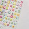 Fruit 5D Nail Art Sticker Apple Strawberry Cherry Love Hearts Bowknot Stars Cartoon Butterfly Manicure Decal DIY