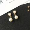 Best Selling Wild Fashion Simple Pearl Bean Earrings Women Girls Earrings Jewelry Crystal Earrings Brincos