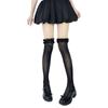 Retro Lolita Lace Bow Over-the-Knee Socks Hollow Lace Mary Jane Sweet Mid-Calf Socks Summer Thin Short Socks