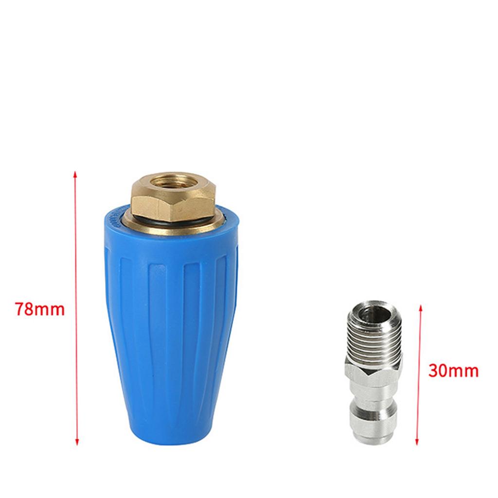 Dual Turbo Nozzle Pressure Washer 360° Rotating Turbo Nozzle For Power Washer with 1/4" Quick Connector For Motorcycle Washing
