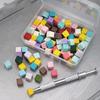 Spugna per Nail Art Spugne Morbide Strumenti per Stampino per Nail Art Sfumata Manicure Penna per Puntini Smalto Spugna per Unghie Strumento Pinza