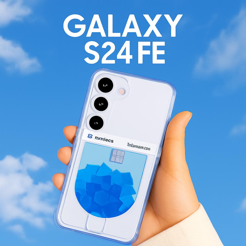 

Прозрачный чехол с карманом для карт, не желтеющий, для Galaxy S24 FE – Мягкий гелевый чехол с полной защитой и воздушным бампером