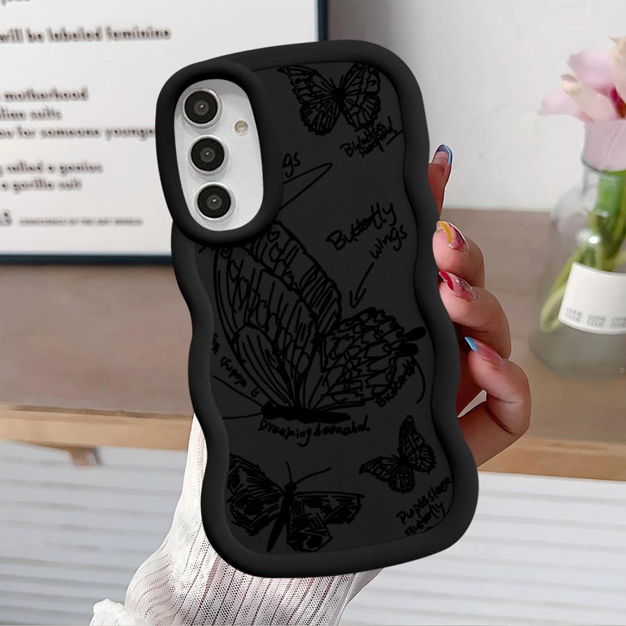 Butterfly Flower Soft Phone Cover Case for Samsung Galaxy A15 A16 A21s A12 A13 A52 A14 A11 A53 A33 A22 A05 A23 A04 A06 A03