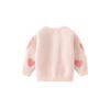 Cute Spring and Autumn Bunny Girl Combed Cotton Sweater