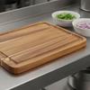 Acacia Wood Chopping Block Sturdy and Long-Lasting Acacia Wood Carving Board Kitchenware Handmade Serving Platter for Barbecue