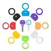 24/32/40 Pcs Colored Key Caps Flexible Round Rubber Key Covers Semi-circular Key Tags Identifiers for House Keys Non Odd-Shaped Keys