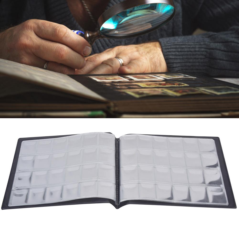 Professional Coin Collection Book Fixed 10 Page Plug In Type Album for 240pcs Coins(Red )