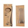 5 Pcs/set 304 Stainless Steel Tea Drinking Straws Spoon Yerba Mate Tea Filter Reusable Bombilla Gourd Tea Tools Bar Accessories