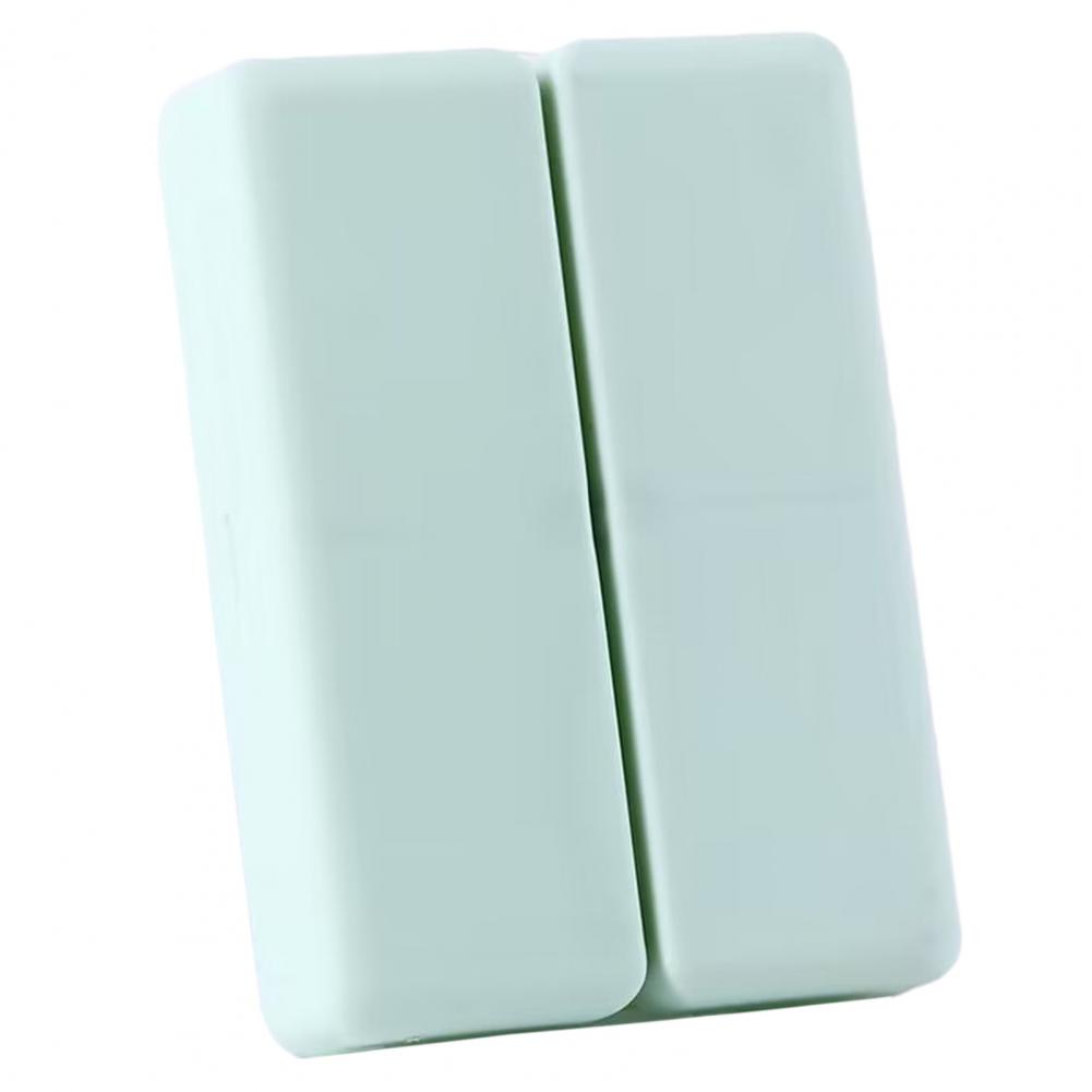 Fold Double Layer Pill Box 7 Compartment Design Pill Case Lightweight Portable Pill Organizer Home Travel зелёный