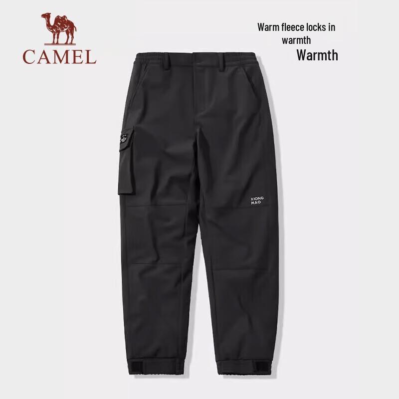 CAMEL Men s Windproof Fleece-lined Softshell Cargo Pants