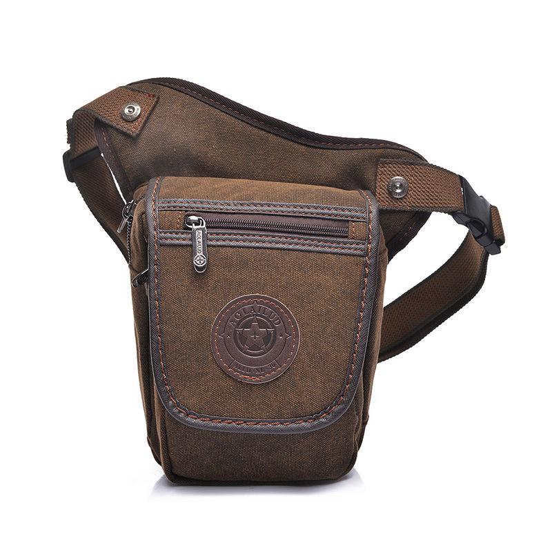 2024 Men's Retro Canvas Messenger Bag - Trendy, Wear-Resistant, Vertical Zipper Design