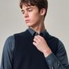 EMZ Men's Wool Knit V-Neck Vest