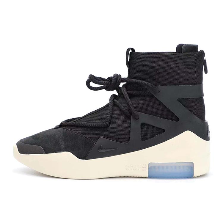 

Новые мужские баскетбольные кроссовки Nike Air Fear of God 1 с высоким верхом, ретро, легкие, прочные, нескользящая ткань AR4237-001 40