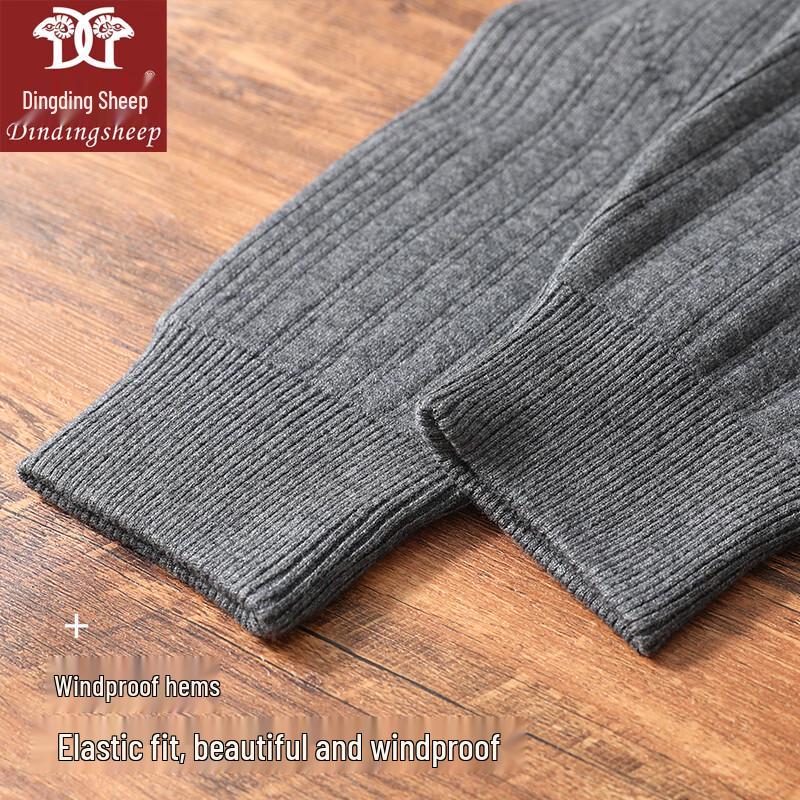 Dindingsheep Premium Thickened Wool Thermal Pants with Knee & Waist Support