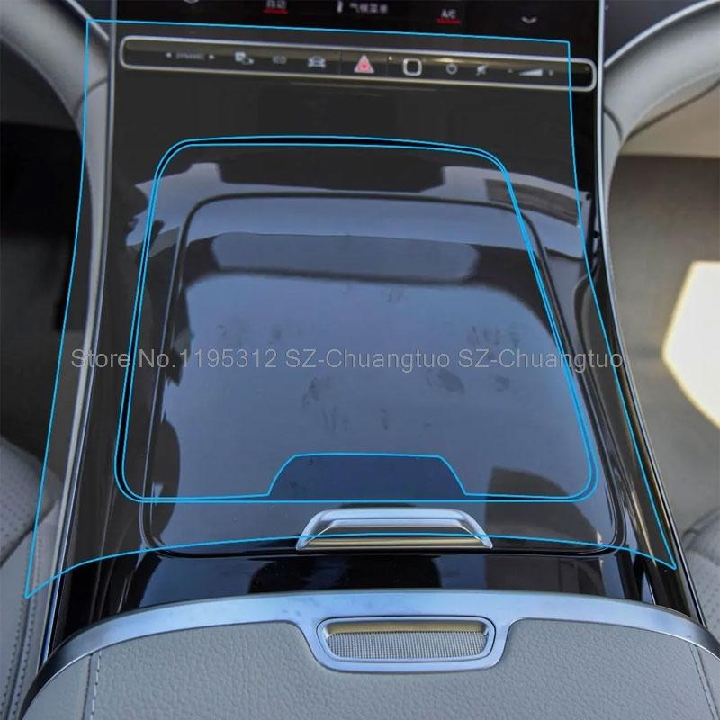TPU Transparent Protective Film For Mercedes Benz EQE 2022 2023 Car Shift Screen  Auto Interior Sticker Accessories