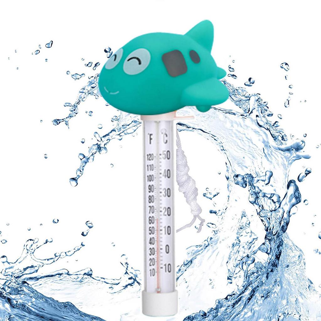 Thermomètre Flottant Pour Piscine - Canard Dinosaure Ou Requin - Lecture Facile