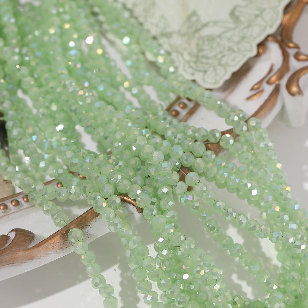 Light Macaron Cut Crystal Beads for DIY Bracelets