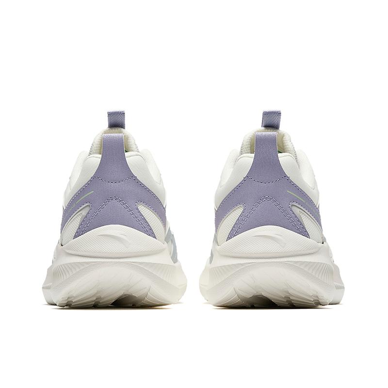 Anta Comfortable Fashionable Non-Slip Wear-Resistant Low-Top Casual Running Shoes Women sneaker White Gray 922515516-1