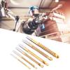 6pcs High Speed Steel Twist Drill Bits Serrated Drilling Hole Enlarging Tools  Woodworking