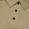 New Men's Business Casual Short Sleeved Bone Flower Solid Color POLO Shirt Fashion Breathable Comfortable Summer Versatile Top