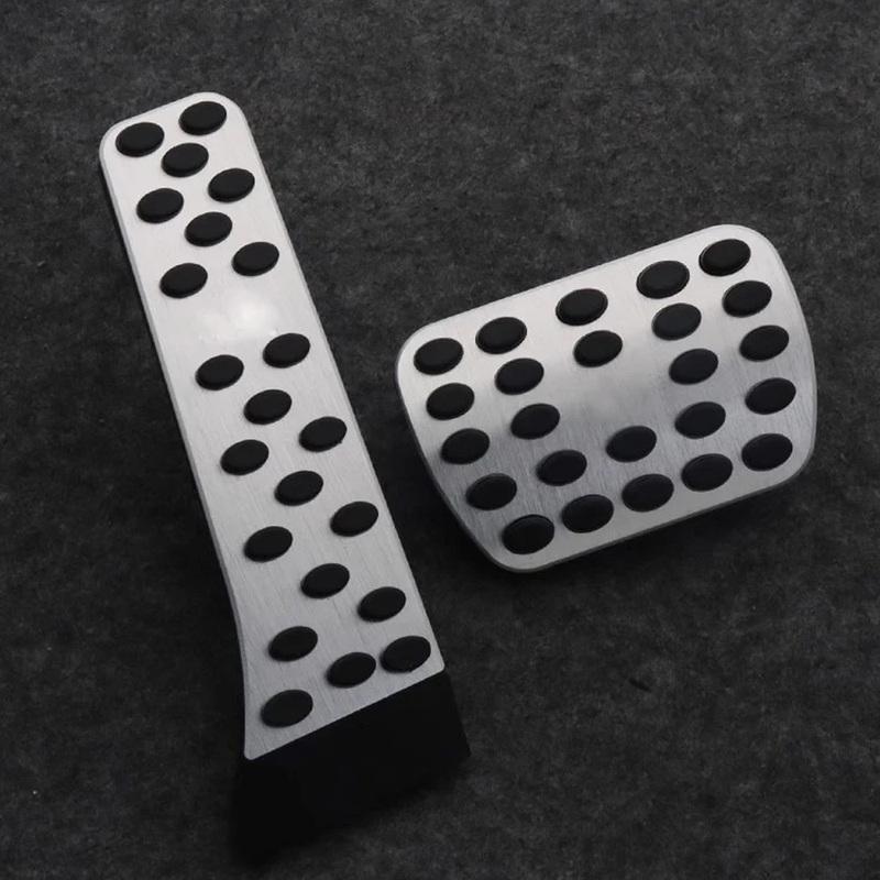 Pedał Hamulca Gazu Dla AMG Nakładka na Pedał Gazu 2 szt. Srebrna Nakładka na Pedał AMG Pedał Podkładka Antypoślizgowa Dla Mercedes GLC GLA W205 W212 GLE ML