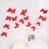 Butterfly Flower Wedding Decoration Set: Double Happiness Curtains & Pendants for Bedroom & Living Room