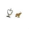 Kissing Couple Elephant Statue Desktop Ornament Resin Art Crafts Animal Sculpture Decorative