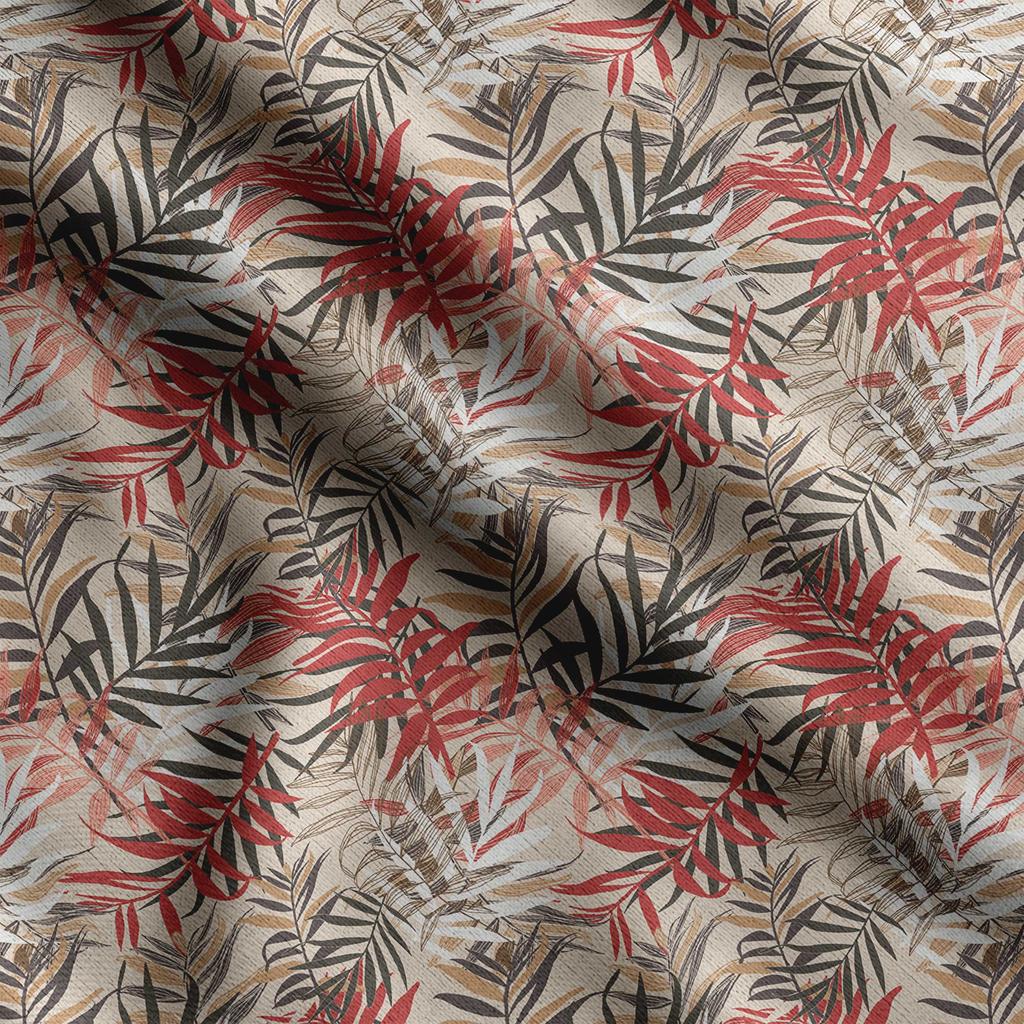 Soimoi Leaves Print,  Cotton Cambric, Quilting Fabric Sold by The Yard 42 Inch Wide, Medium Weight Cotton Fabric,