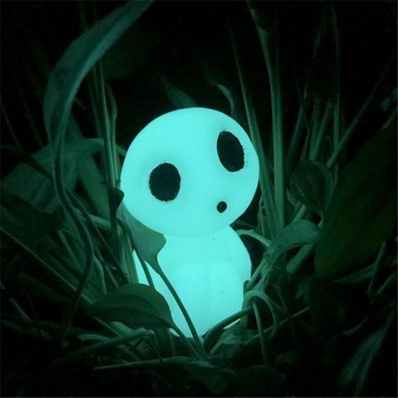 10Pcs  Ghost Princess Luminous Tree Elf Ornament, Luminous Alien Doll, Micro Landscape Anime Creative Small Ornament