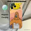 S-Sassy The Sasquatch For iPhone 17,16,15,14,13,12,Pro,Max,Plus,Mini,SE Magnetic Wireless Charging Transparent White Phone Case